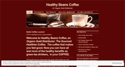 Desktop Screenshot of healthybeanscoffee.wordpress.com