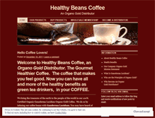 Tablet Screenshot of healthybeanscoffee.wordpress.com