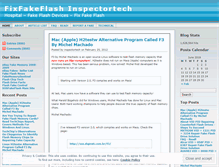 Tablet Screenshot of fixfakeflash.wordpress.com