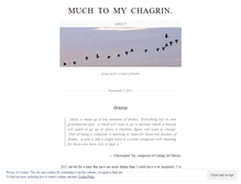 Tablet Screenshot of muchtomychagrin.wordpress.com