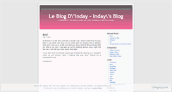 Desktop Screenshot of inday.wordpress.com