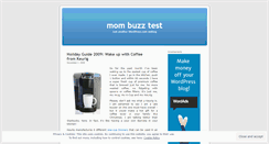 Desktop Screenshot of mombuzztest.wordpress.com