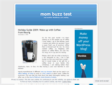 Tablet Screenshot of mombuzztest.wordpress.com