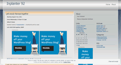 Desktop Screenshot of inplanter.wordpress.com