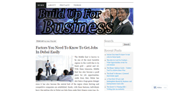 Desktop Screenshot of buildupforthebusiness.wordpress.com