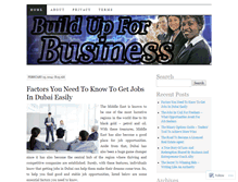 Tablet Screenshot of buildupforthebusiness.wordpress.com