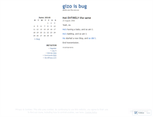 Tablet Screenshot of gizo.wordpress.com