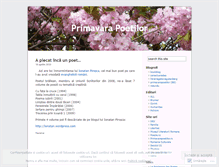 Tablet Screenshot of primavarapoetilor.wordpress.com