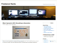 Tablet Screenshot of freelancerhacks.wordpress.com