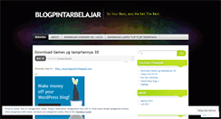 Desktop Screenshot of blogpintarbelajar.wordpress.com