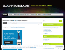 Tablet Screenshot of blogpintarbelajar.wordpress.com