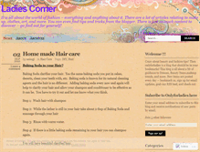 Tablet Screenshot of onlyforladies.wordpress.com