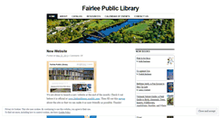 Desktop Screenshot of fairleelibrary.wordpress.com