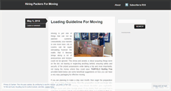 Desktop Screenshot of hiringpackersformoving.wordpress.com