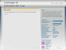 Tablet Screenshot of lowongankerjadankarir.wordpress.com