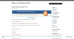 Desktop Screenshot of naturacosmeticoschile.wordpress.com