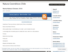 Tablet Screenshot of naturacosmeticoschile.wordpress.com