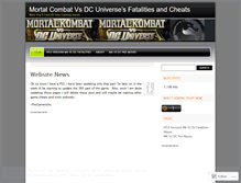 Tablet Screenshot of mortalkombatvsdcuniverse.wordpress.com