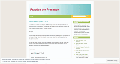 Desktop Screenshot of practicethepresence.wordpress.com