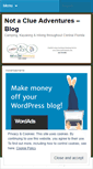 Mobile Screenshot of notacluegal.wordpress.com