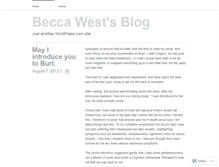 Tablet Screenshot of beccawest1.wordpress.com