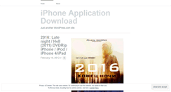 Desktop Screenshot of iphoneapplicationdownload.wordpress.com
