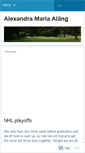 Mobile Screenshot of alexandraalang.wordpress.com