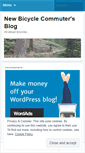 Mobile Screenshot of newbicyclecommuter.wordpress.com