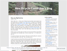 Tablet Screenshot of newbicyclecommuter.wordpress.com