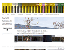 Tablet Screenshot of carroquinoarquitectos.wordpress.com