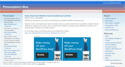 Desktop Screenshot of phonecaption.wordpress.com