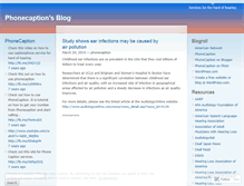 Tablet Screenshot of phonecaption.wordpress.com