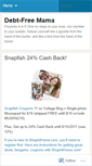 Mobile Screenshot of debtfreemama.wordpress.com