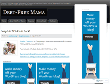 Tablet Screenshot of debtfreemama.wordpress.com