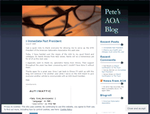 Tablet Screenshot of petesaoablog.wordpress.com