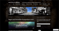 Desktop Screenshot of nondualityamerica.wordpress.com