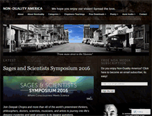 Tablet Screenshot of nondualityamerica.wordpress.com