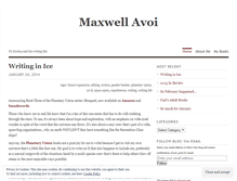 Tablet Screenshot of maxwellavoi.wordpress.com