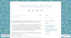 Desktop Screenshot of nateducationday.wordpress.com