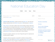 Tablet Screenshot of nateducationday.wordpress.com