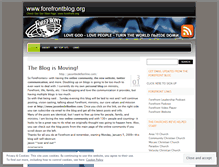 Tablet Screenshot of forefrontchurch.wordpress.com