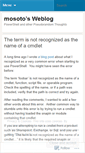 Mobile Screenshot of mosoto.wordpress.com