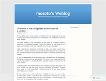 Tablet Screenshot of mosoto.wordpress.com