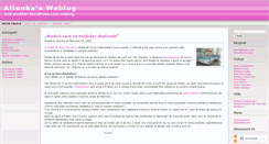 Desktop Screenshot of alionka.wordpress.com