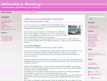 Tablet Screenshot of alionka.wordpress.com
