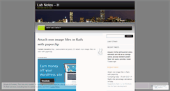 Desktop Screenshot of labnotesh.wordpress.com