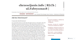 Desktop Screenshot of chrzescijanin.wordpress.com