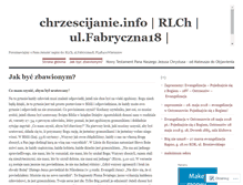 Tablet Screenshot of chrzescijanin.wordpress.com
