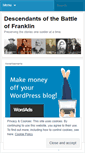 Mobile Screenshot of franklindescendants.wordpress.com