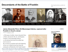 Tablet Screenshot of franklindescendants.wordpress.com